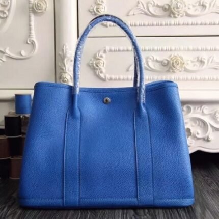 Blue Top Replica Hermes Garden Party 36cm Canvas Handbag