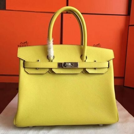 Superior Quality Hermes Birkin 30cm Soufre Replica Bag