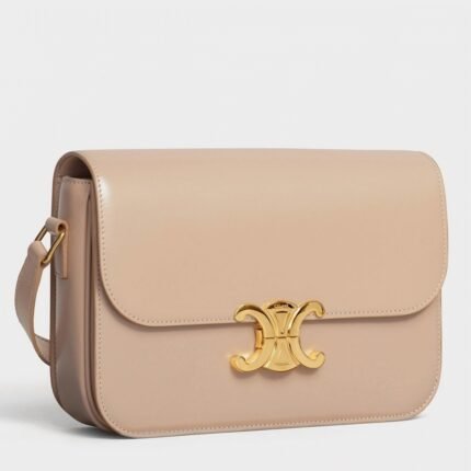 Top Quality Imitation Celine Triomphe Medium Bag In Nude