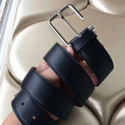 Top-rated fake Hermes Lennox belt in black