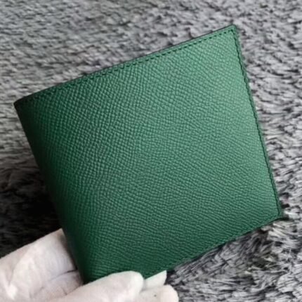 Green replica Hermes Copernic compact wallet