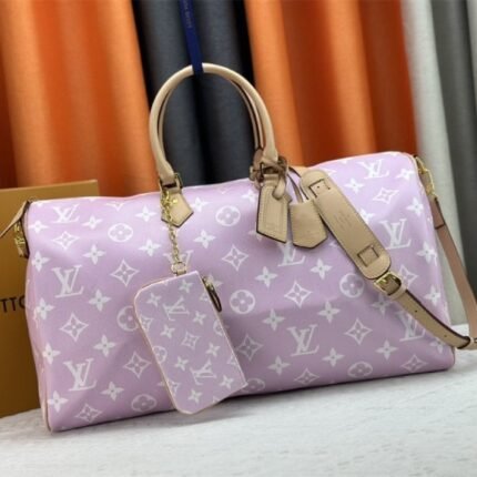 Louis Vuitton Speedy P9 Bandouliere 50 Bag In Light Hot Pink