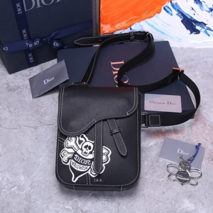 Dior Men’s Bee Print Shoulder Bag