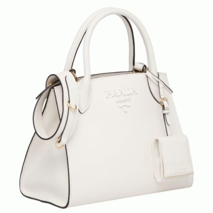 Prada Monochrome Small Bag Knockoff in White