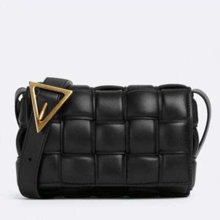 Knockoff Bottega Veneta Small Padded Cassette Bag Black