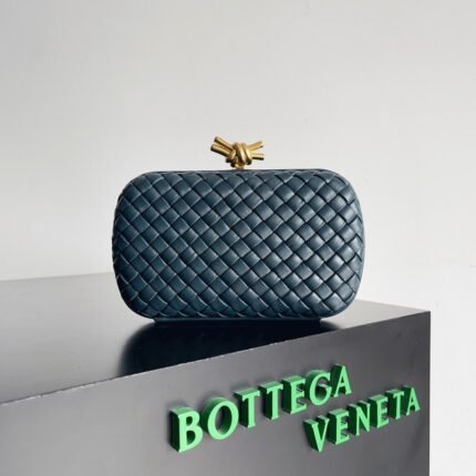 Space Color Bottega Veneta Knot Clutch Fake Version