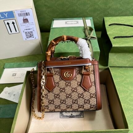 Gucci Diana lizard mini bag