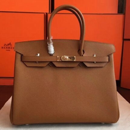 Brown Luxury Replica Hermes Birkin 35cm Handbag
