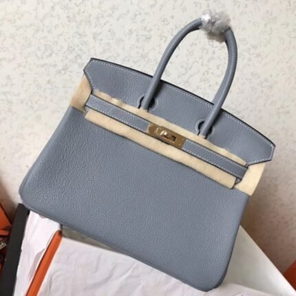 Hermes Birkin 25cm Blue Lin High-End Copy