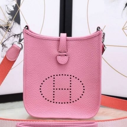 Pink Evelyne II TPM Messenger Bag Knockoff AAA Hermes Mini Bag